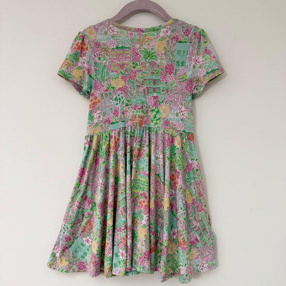 Little Snuggles Bamboo Tropical Floral Print Twirl Dress, Size 4 - Picture 2 of 10